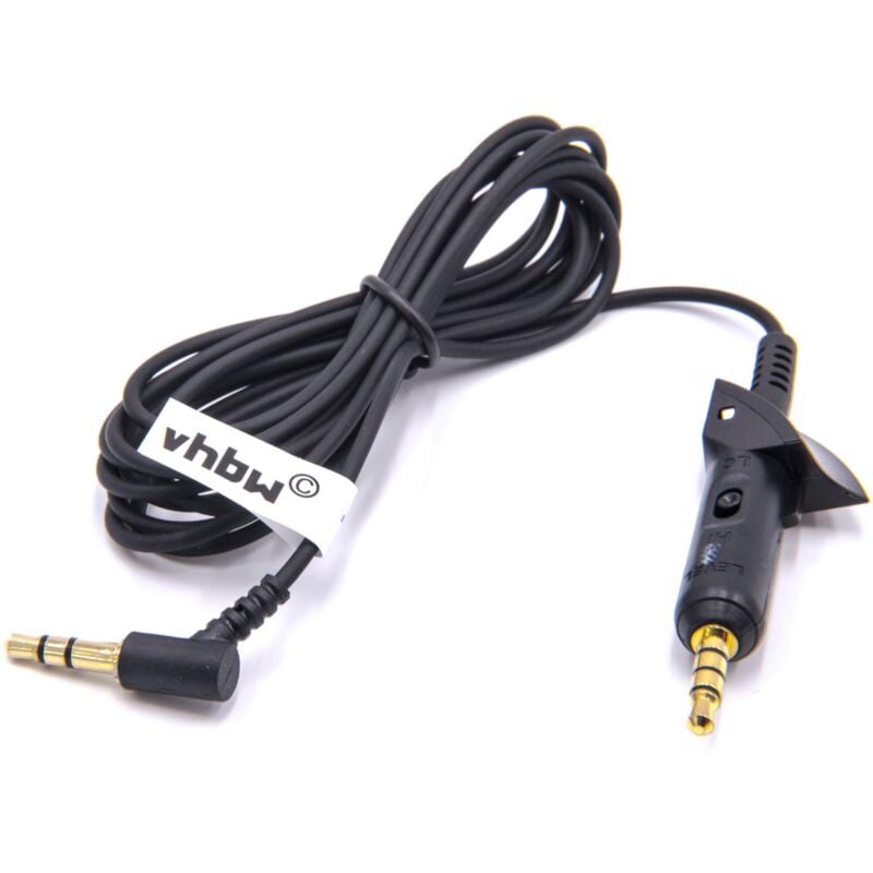 Vhbw - Audio aux Kabel auf 3,5mm Klinkenstecker kompatibel mit Bose QuietComfort 15, 2, QC15, QC2 Kopfhörer,180cm