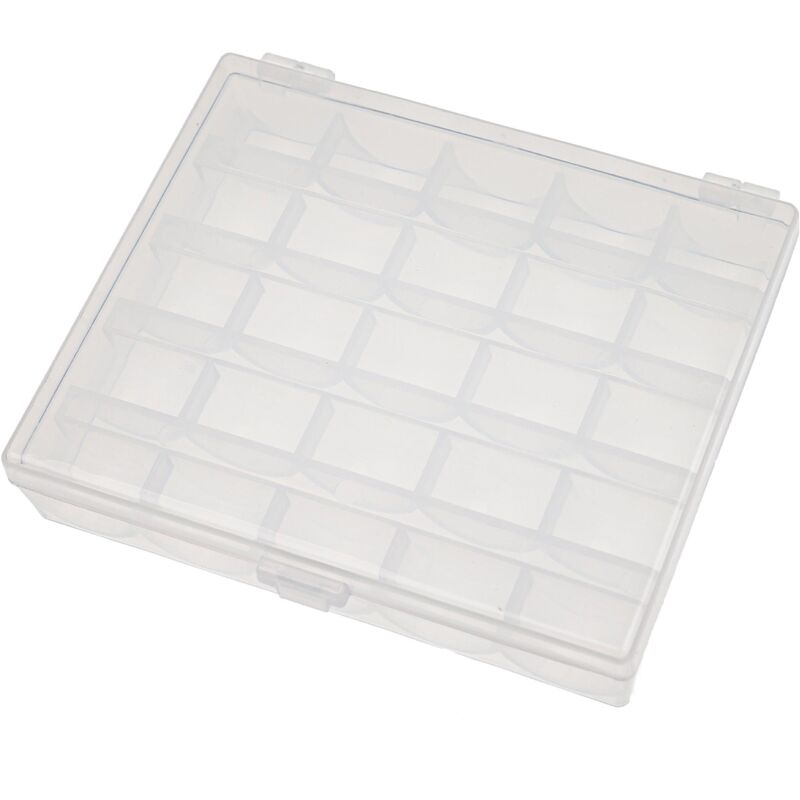 vhbw Aufbewahrungs-Box kompatibel mit Medion Nähmaschinen-Spulen - Leer