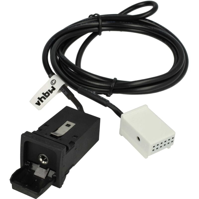 Vhbw - aux Audio Adapter Kabel kfz Radio kompatibel mit Audi / Seat / Skoda / vw RCD500, RCD310, MFD2, RCD200, RCD300, RCD210 Auto, Autoradio