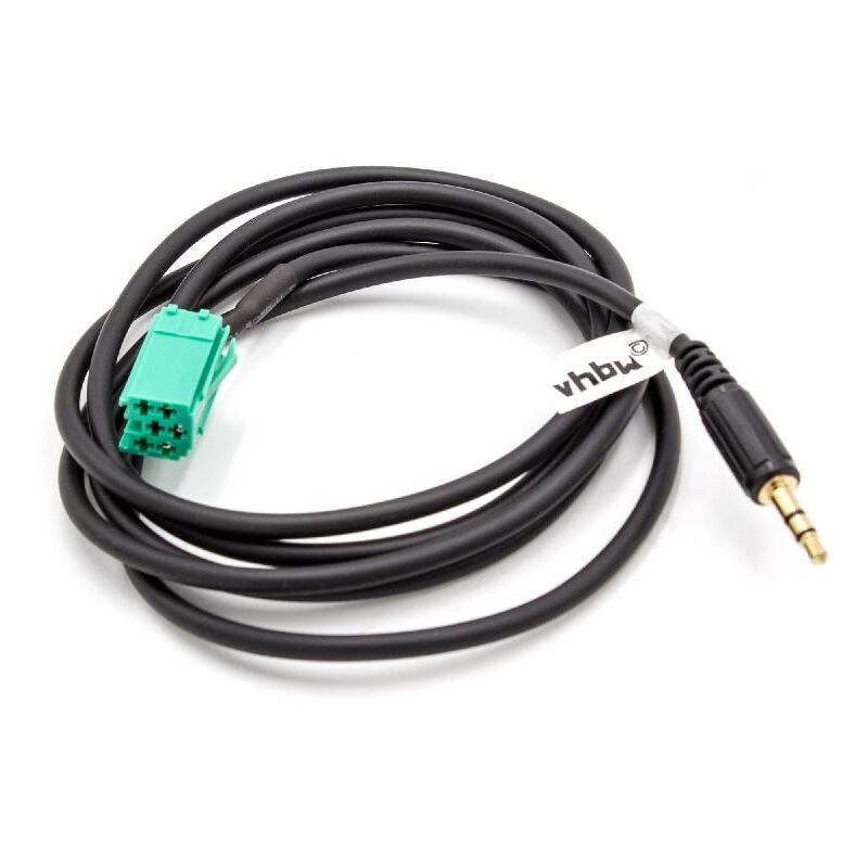 Vhbw - aux Audio Adapter Kabel kfz Radio (120 cm) kompatibel mit Grundig oem Radio Auto, Autoradio