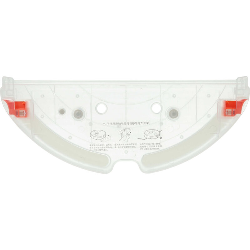 Vhbw - Bodenplatte Halterung kompatibel mit Roborock S5 Max, S55 Max Saugroboter, Roboterstaubsauger - Bodendeckel Rot, Transparent