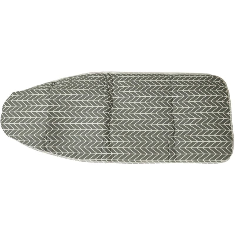 Bügeltischbezug kompatibel mit Leifheit Air Board Deluxe m, Air Board Compact Plus Bügelbrett, Bügeltisch - Bügelbrettbezug Grau Weiß - Vhbw