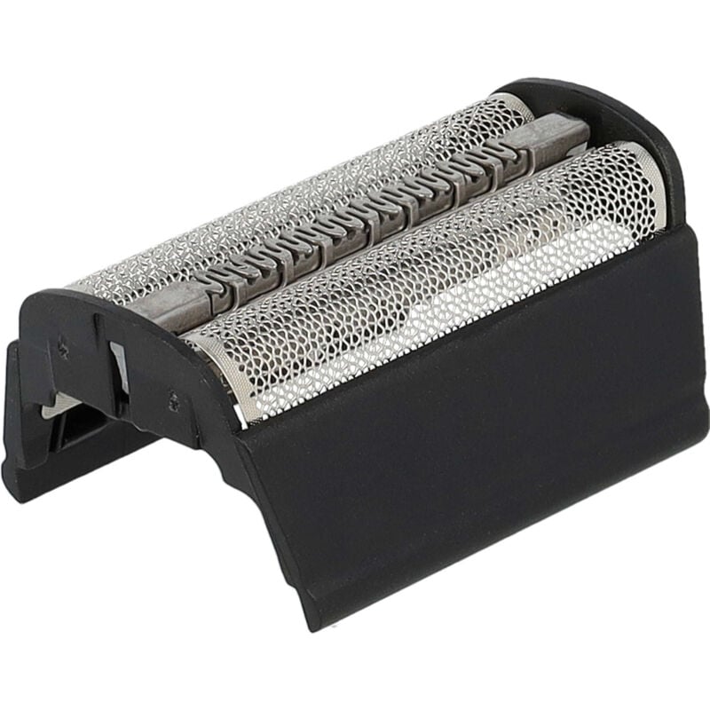 Doppelscherfolie kompatibel mit Braun 350, 360, 370, 380, 390cc Elektrorasierer - Typ 31B + Rahmen, schwarz - Vhbw