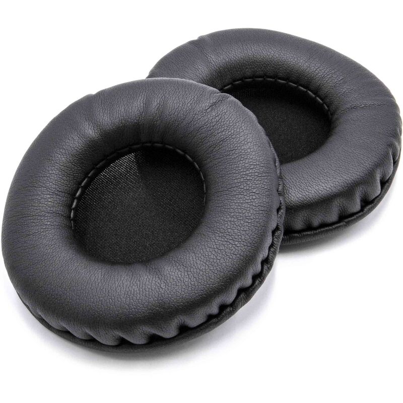 vhbw 2x Ohrpolster kompatibel mit Kopfhörer, die 80mm Ohrpolster benötigen Kopfhörer Headset, Polyurethan Schwarz