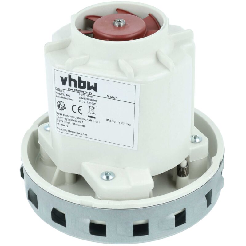 vhbw Ersatz Motor kompatibel mit Milwaukee AS 300 ELCP, AS 30 LAC, AS 30 MAC, AS500ELCP, AS 42 MAC, AS 300 EMAC Staubsauger - 1200 W