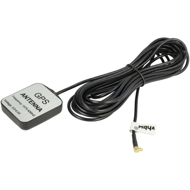 Vhbw - gps Antenne kompatibel mit Acer N35 Navigations pda E305, E300, D150, D140 Navi mit MMCX-Anschluss - Magnetfuß, 5 m, Schwarz