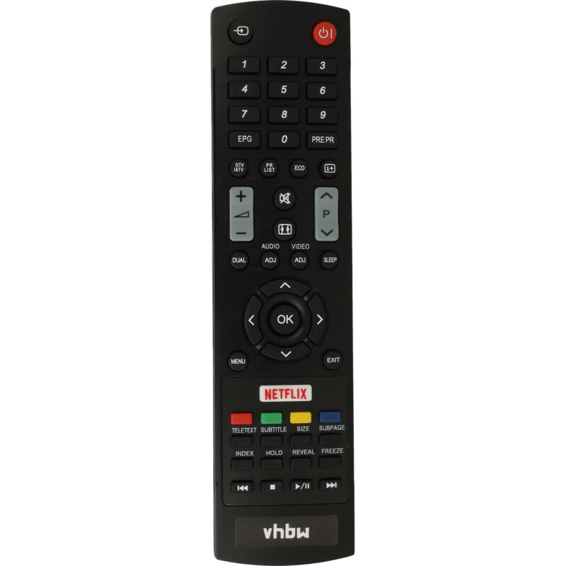 vhbw Fernbedienung Ersatz für Sharp GJ220 für Fernseher, TV - Ersatzfernbedienung