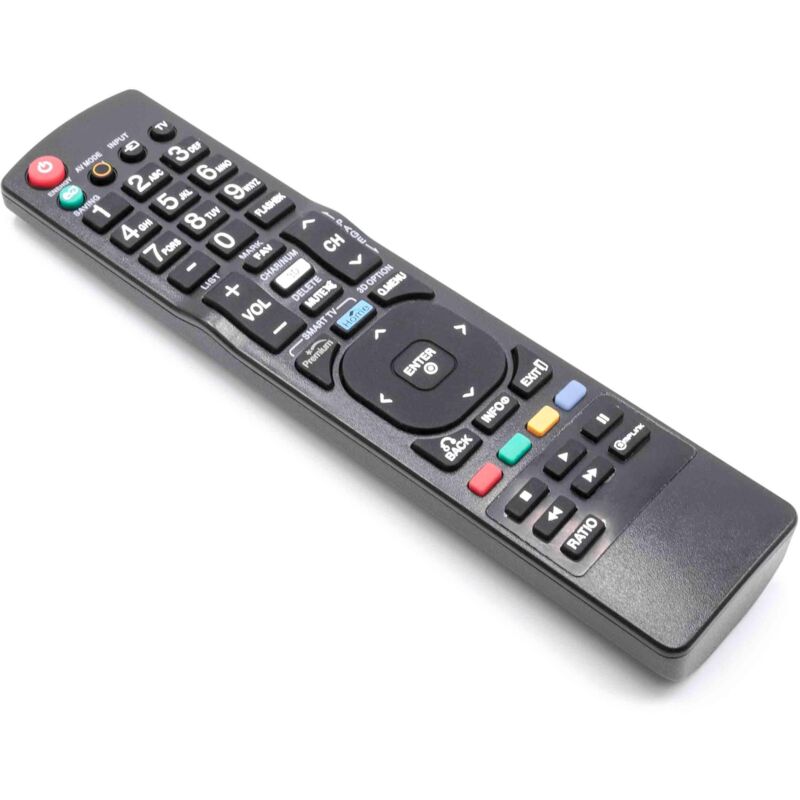 vhbw Fernbedienung kompatibel mit LG 47LW9800, 47LW6500, 50PZ750, 47LV5500, 47LV5400, 47LW5700, 47LW5600 Fernseher, TV - Ersatzfernbedienung