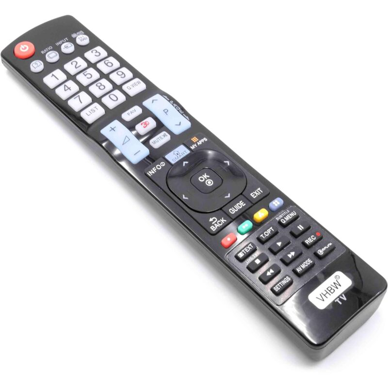 vhbw Fernbedienung kompatibel mit LG 60LA8600, 84LA9800, 60PH6700, 60LA620, 55LA8600 Fernseher, TV - Ersatzfernbedienung