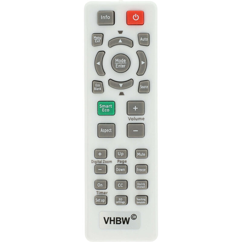 Vhbw - Fernbedienung kompatibel mit BenQ MS524, MS527, MS521, MS521P, MS612ST, MS614, MS617, MS619ST, MW512, MW516 Beamer - Ersatzfernbedienung