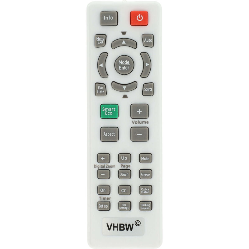 Vhbw - Fernbedienung kompatibel mit BenQ MP512, MP512ST, MP513, MP514, MP515, MP522, MP522ST, MP523, MP525, MP525P Beamer - Ersatzfernbedienung