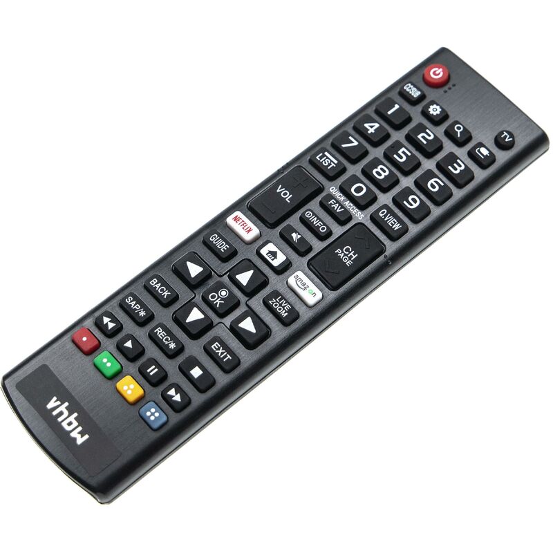 vhbw Fernbedienung kompatibel mit LG 4K Smart TV 55UK6300BUB, 55UK6300PUE Heimkino-Anlage, Fernseher, Hi-Fi-System - Multifunktionsfernbedienung