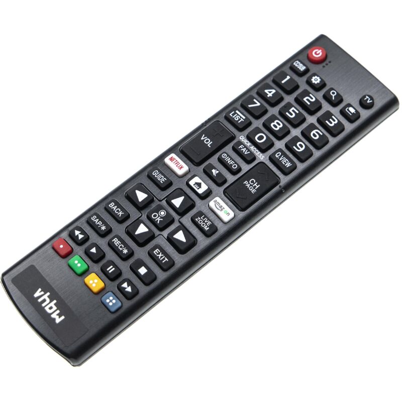 vhbw Fernbedienung kompatibel mit LG 4K Smart TV 55UK6550PUB, 55UK7500PUA Heimkino-Anlage, Fernseher, Hi-Fi-System - Multifunktionsfernbedienung