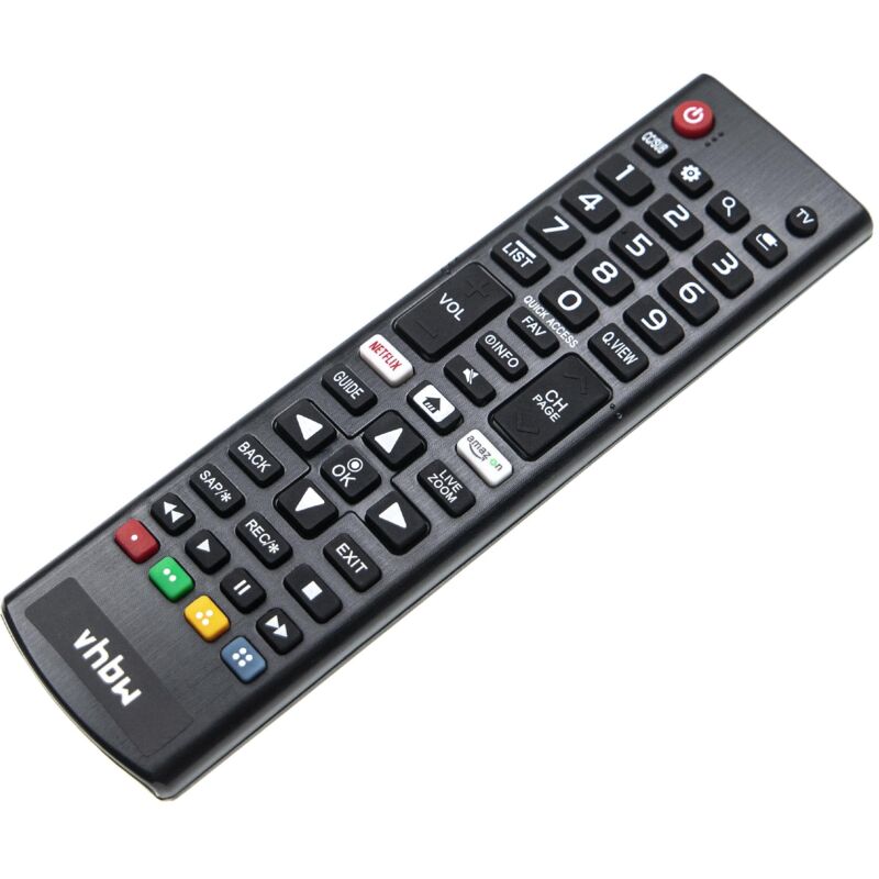 vhbw Fernbedienung kompatibel mit LG 4K Smart TV 55UK7700AUB, 55UK7700PUD Heimkino-Anlage, Fernseher, Hi-Fi-System - Multifunktionsfernbedienung