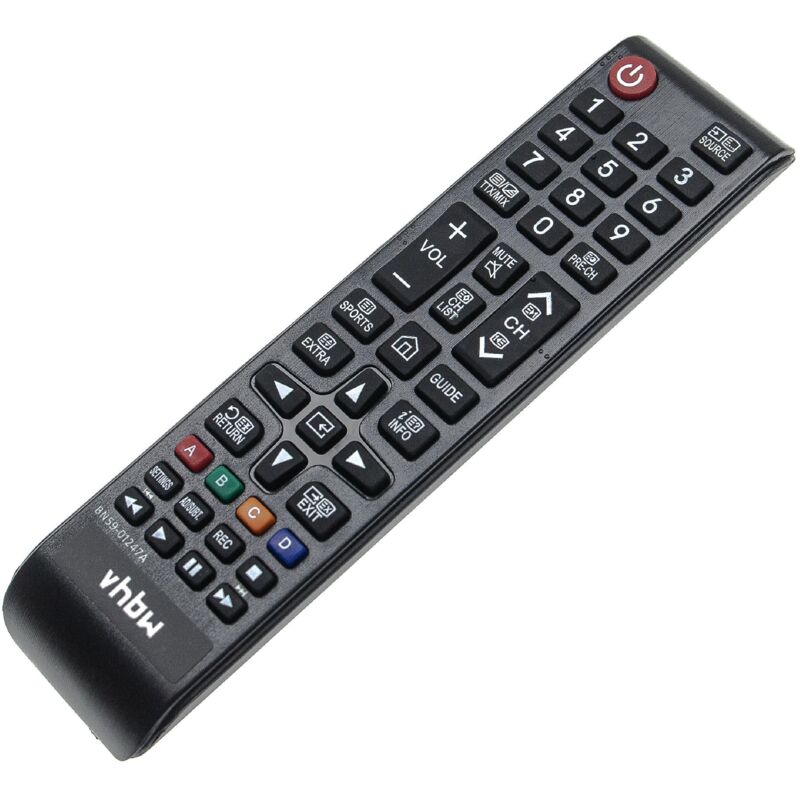 vhbw Fernbedienung kompatibel mit Samsung UA32K5500AW, UA32K5500AWXXY Heimkino-Anlage, Fernseher, Hi-Fi-System - Multifunktionsfernbedienung