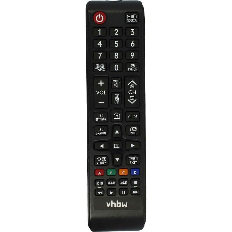 vhbw Fernbedienung kompatibel mit Samsung UE55NU7179UXZG, UE55NU7302KXXH, UE55NU7305, UE65NU6025 Fernseher, TV - Ersatzfernbedienung