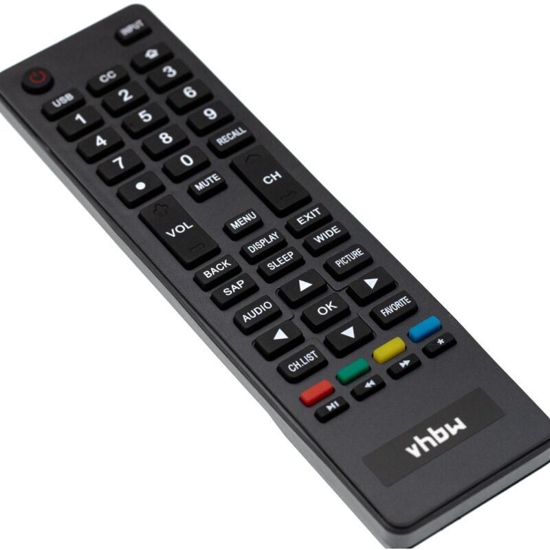 Fernbedienung kompatibel mit Haier LE42B1380, LE42B1380A, LE46B1381A, LE46B1381B, LE48M600M80 Fernseher, tv - Ersatzfernbedienung - Vhbw