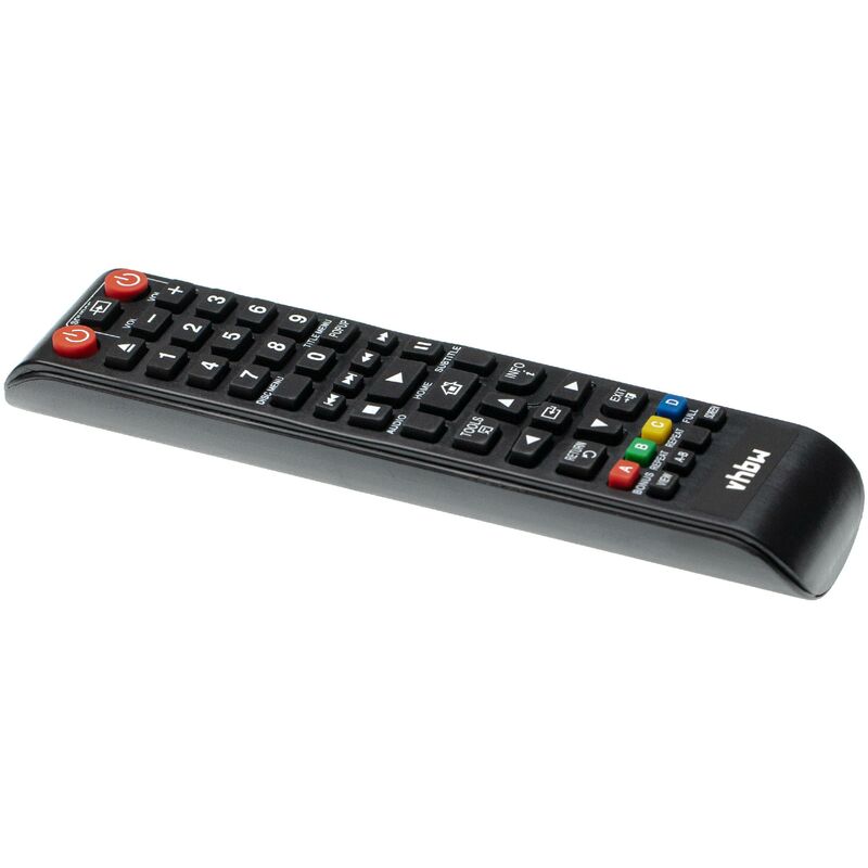 vhbw Fernbedienung kompatibel mit Samsung BDF5100/ZA, BD-F5100/ZA, BDF5100, BD-F5100, BDES5300 Blu-Ray Disc Player - Ersatzfernbedienung