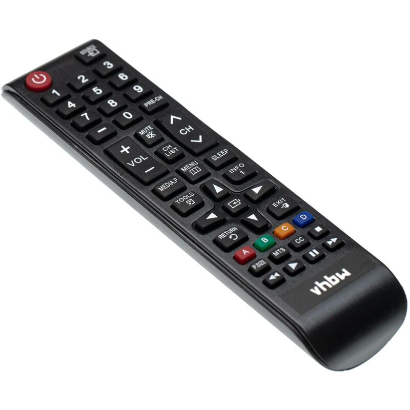 vhbw Fernbedienung kompatibel mit Samsung UN32J400DAFXZA, UN32J4001AFXZA, UN32J400DBFXZA, UN32J4000BFXZA Fernseher, TV - Ersatzfernbedienung
