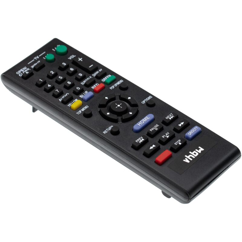 vhbw Fernbedienung kompatibel mit Sony BDP-BX38, BDP-BX57, BDP-BX58, BDP-S2100, BDP-S280, BDP-BX2 Blu-Ray Disc Player - Ersatzfernbedienung