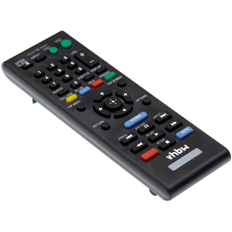 vhbw Fernbedienung kompatibel mit Sony BDP-S590WM, BDP-S5100, BDP-S5100E, BDP-S580, BDP-S590 Blu-Ray Disc Player - Ersatzfernbedienung