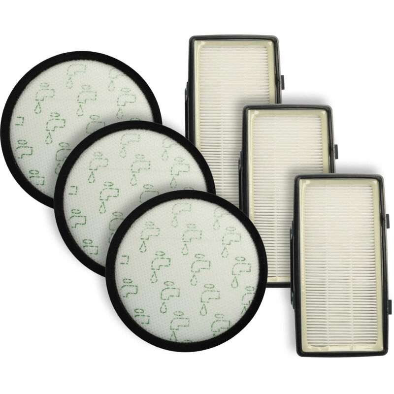 Filter-Set kompatibel mit Rowenta Silence Force Cyclonic Parkett RO7230, RO7230EA Staubsauger - 6x Filter (Abluft / EPA-Filter, Vormotor-Filter)