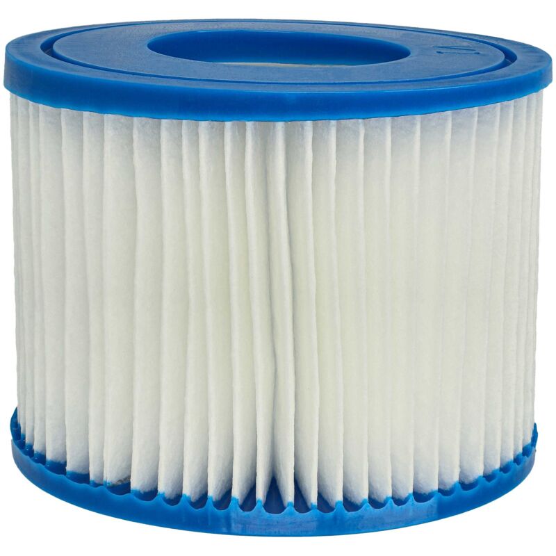 vhbw Filterkartusche Typ VI kompatibel mit Bestway Lay-Z-Spa Paris, Palm Springs Pool - Ersatzfilter Blau Weiß