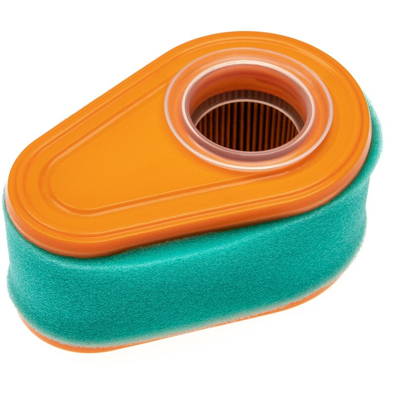 1x Schaumfilter, 1x Papierfilter kompatibel mit Briggs & Stratton 11P902-0001-H1 Motor für Rasentraktor, Aufsitzmäher - Vhbw