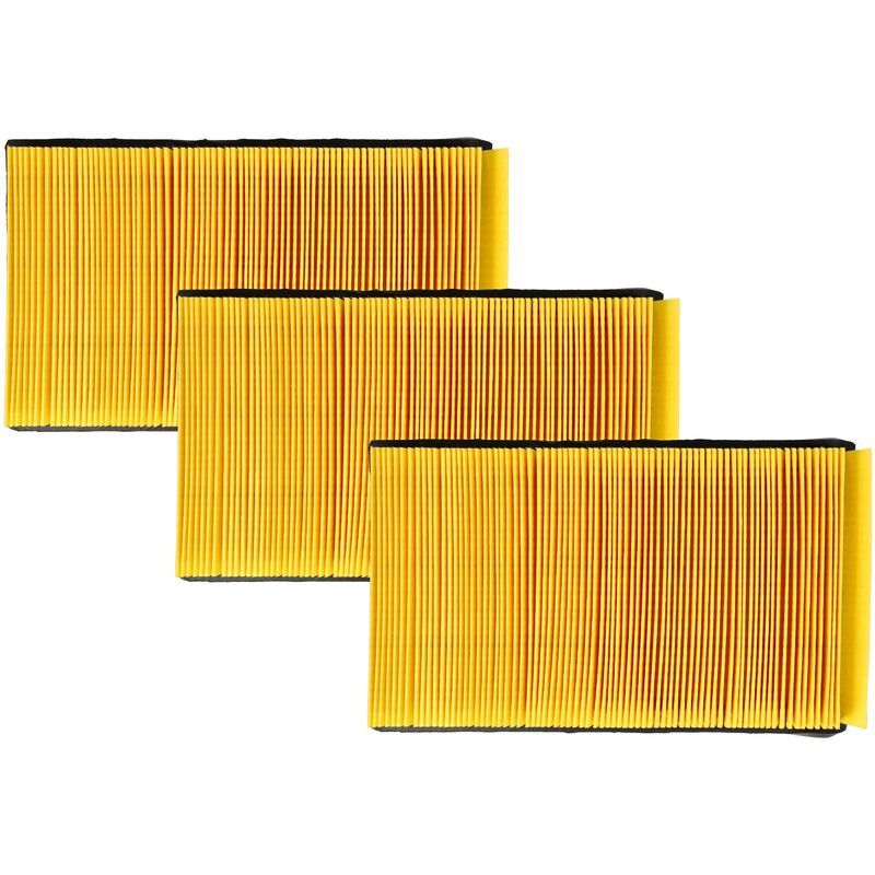 Filterset 3x Staubsaugerfilter kompatibel mit Festo / Festool ct/ctl mini, ct/ctl midi, hf-ct Mini, hf-ct Midi Staubsauger - Hauptfilter - Vhbw