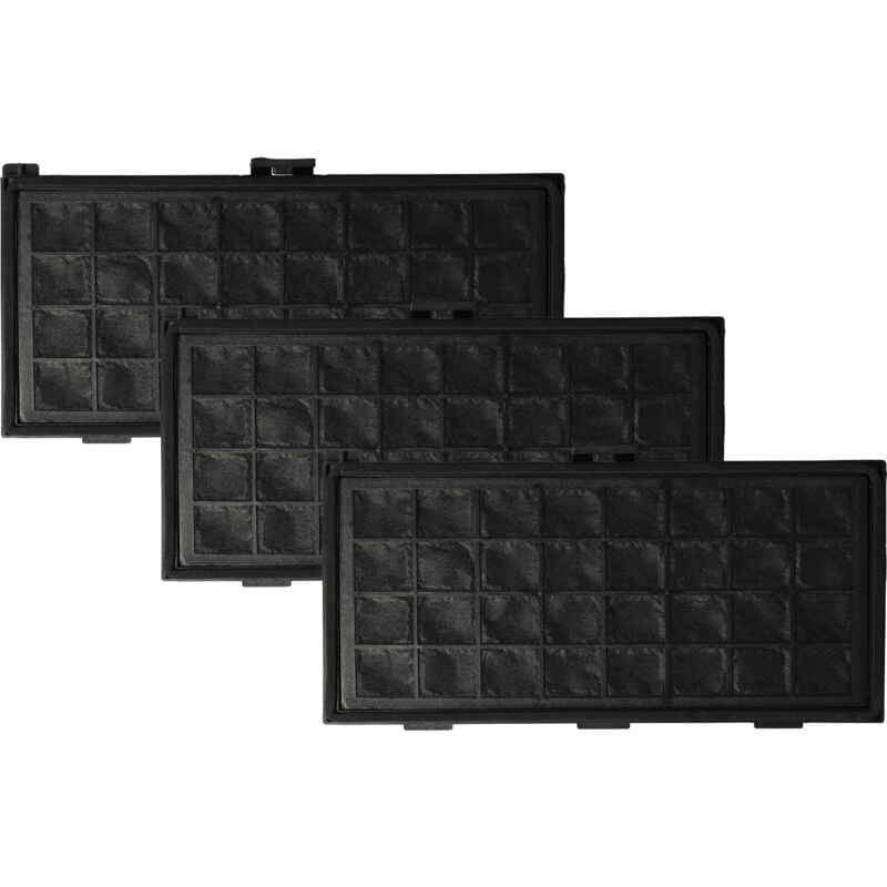 Filterset 3x Staubsaugerfilter kompatibel mit Miele S404I, S408I, S410I, S411I, S412I, S420I Staubsauger - hepa Filter Allergiefilter - Vhbw