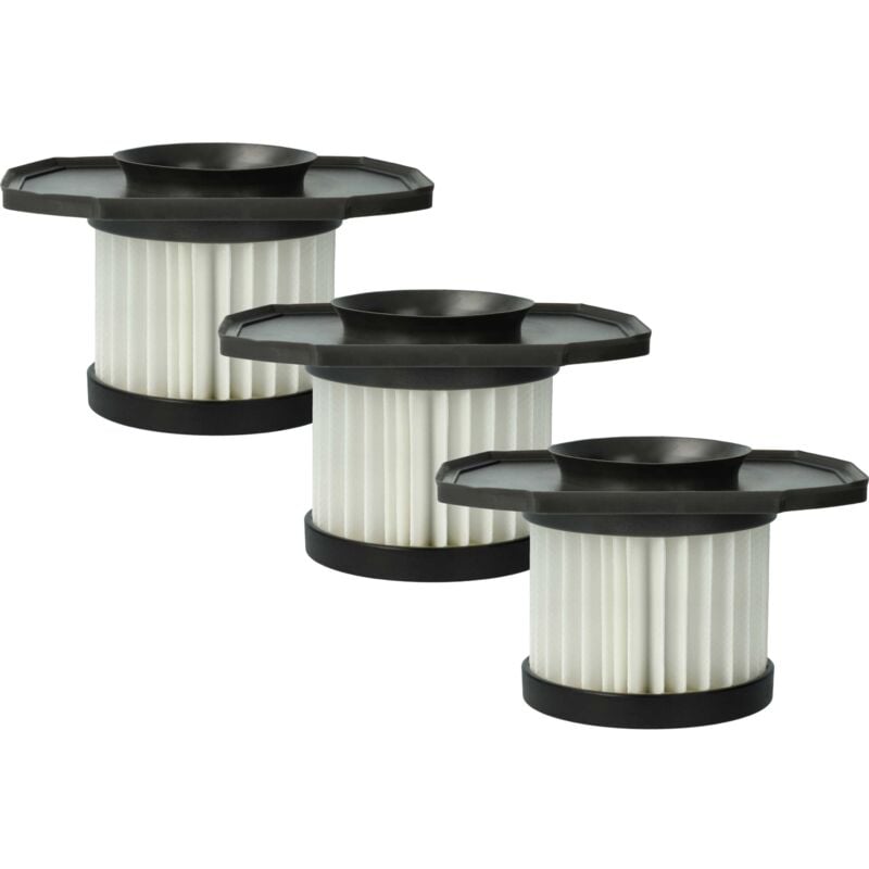 Filterset 3x Staubsaugerfilter kompatibel mit Ryobi P718 18 Volt One + Stick Vac, P718B 18 Volt One + Stick Vac Staubsauger - hepa Filter