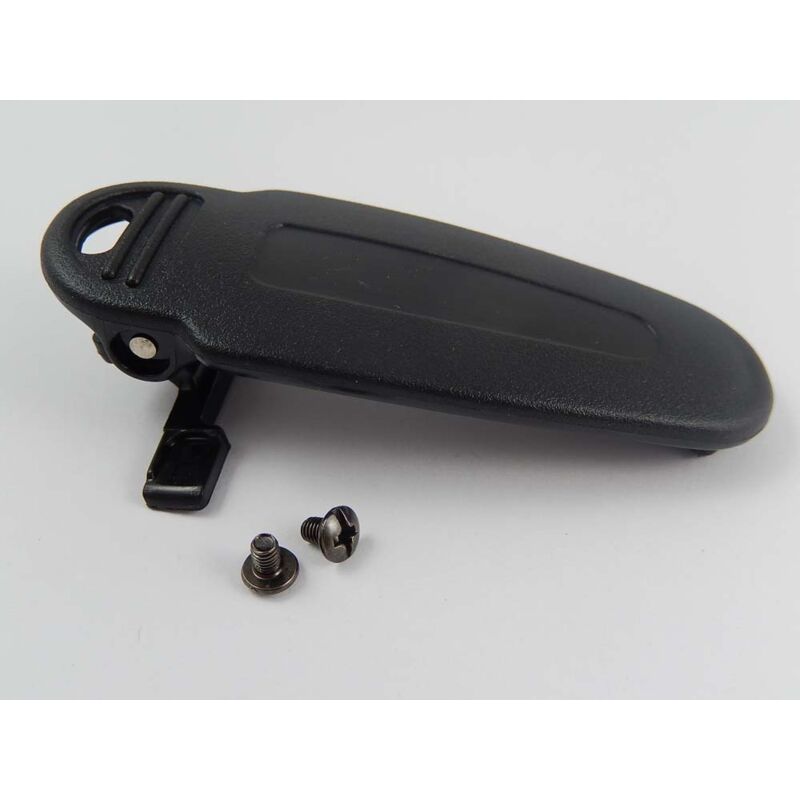 Vhbw - Gürtelclip kompatibel mit Kenwood TK-D300GE2 Funkgerät - Mit Befestigungsschrauben, Kunststoff, Schwarz