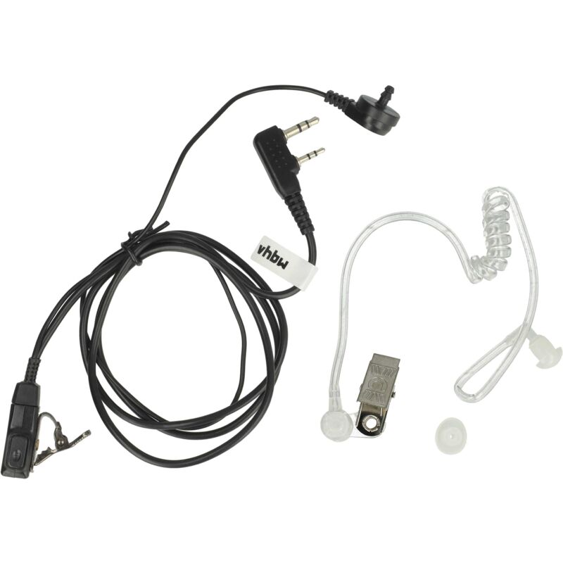 Vhbw - Headset kompatibel mit Kenwood TH-41AT, TH-28, TH-315, TH-315A, TH-31AT, TH-31BT, TH-415, TH-415A, TH-415E Funkgerät - schwarz