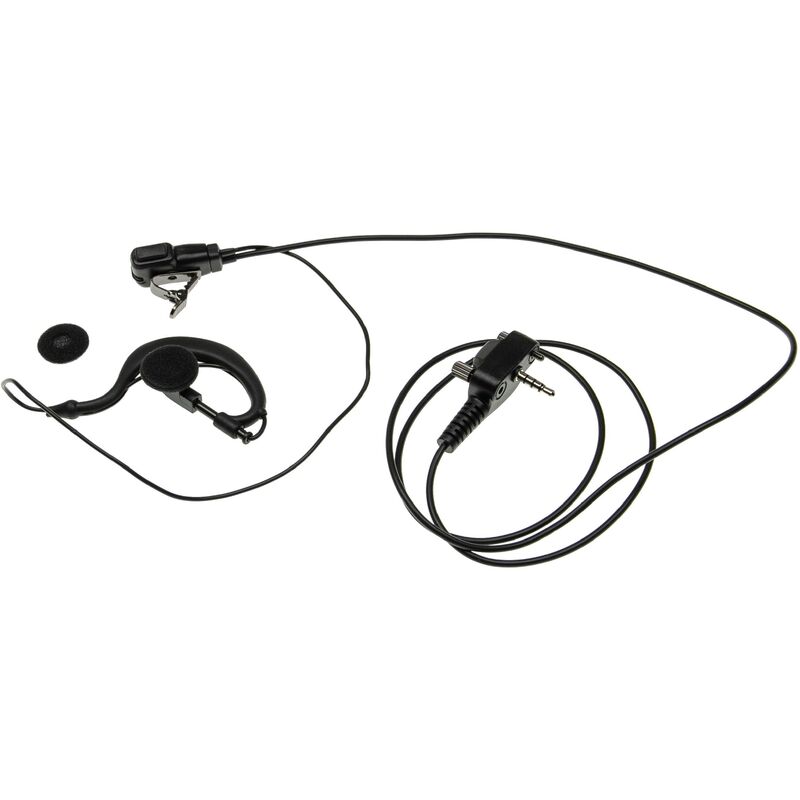 vhbw Headset kompatibel mit Yaesu / Vertex VX-354, VX-400, VX-410, VX-414, VX-420, VX-424, VX-427, VX-450 Funkgerät - G-Form