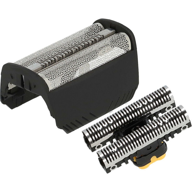 Kombi-Pack Scherteil Ersatz für Braun 30B, 30B Mul für Elektrorasierer, Folie + Messerblock, schwarz - Vhbw