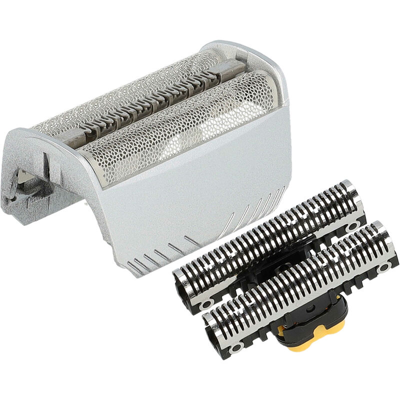 Vhbw - Kombi-Pack Scherteil kompatibel mit Braun 5746, 7493, 7497, 7475, 7504, 7505 Elektrorasierer, Folie + Messerblock, silber