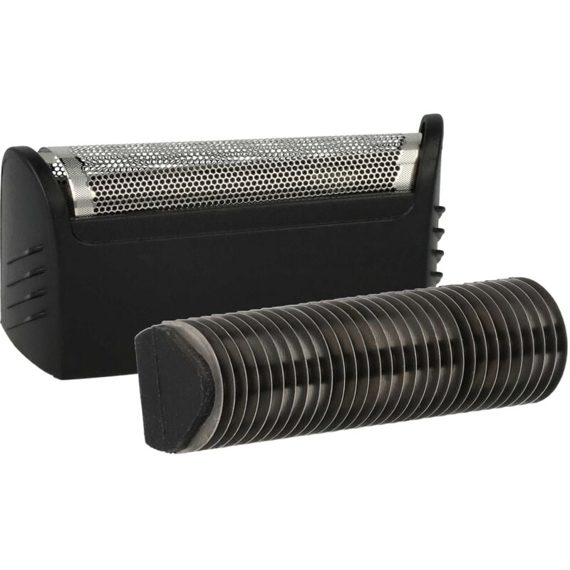 Vhbw - Kombi-Pack 2x Scherteil kompatibel mit Braun 5459, 5461, 5462, 5596, 5597 Elektrorasierer, Folie + Messerblock, schwarz/silber