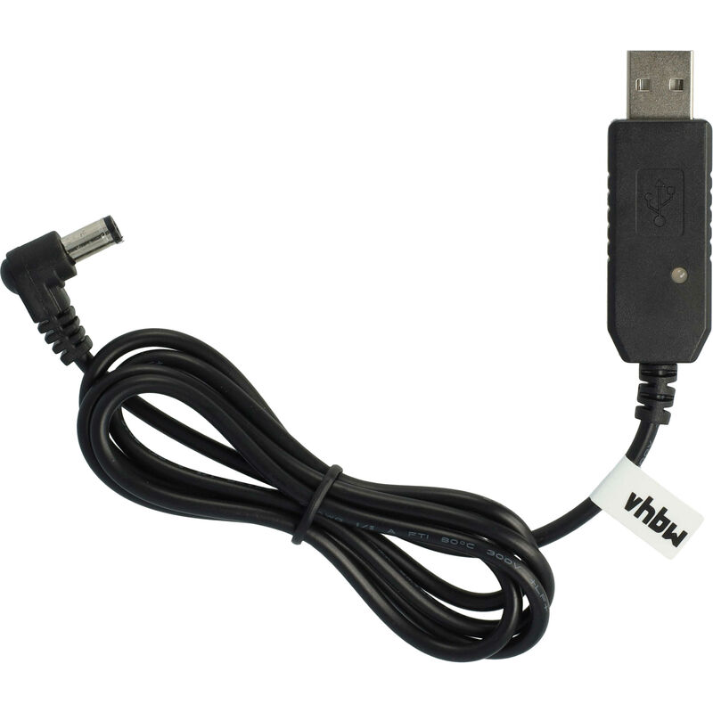 Vhbw - Ladegerät kompatibel mit Baofeng UV-B6, UV-B5, UV-5RE, UV-5R Plus Funkgerät, Funkgerät-Akkus - USB-Ladekabel, 100 cm, mit Kontrollleuchte