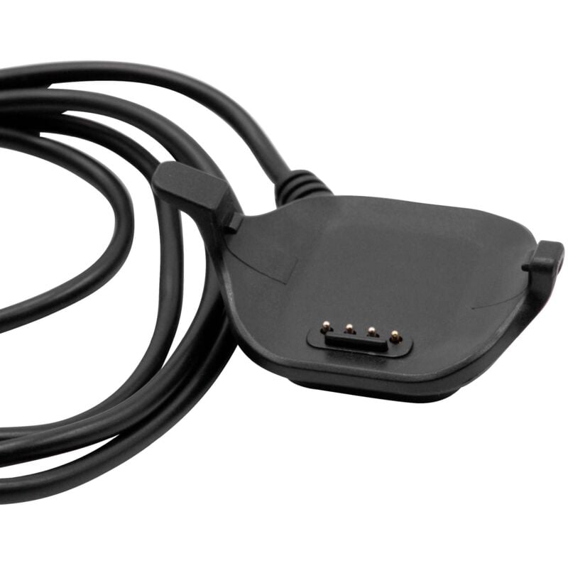 Vhbw - Ladekabel kompatibel mit Garmin Forerunner 25 (small) Smartwatch, Fitnesstracker - Ladestation, Ersatzkabel, Schwarz, 96 cm