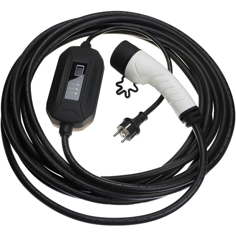 Vhbw - Ladekabel Typ 2 zu Typ f cee 7/7 kompatibel mit Nissan Qashqai E-Power, Townstar Elektroauto, 1-phasig, 16 a, 3,5 kW, 10 m