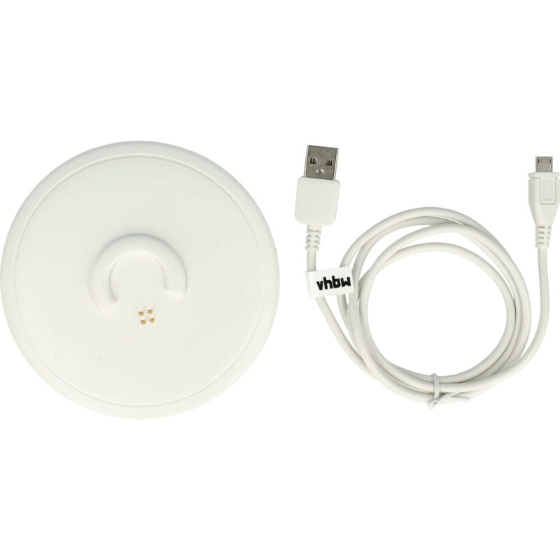 Vhbw - Ladestation kompatibel mit Bose SoundLink Revolve, Revolve+ Lautsprecher - Inkl. Micro usb Kabel, Weiß