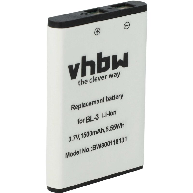 Vhbw - Akku Ersatz für Baofeng BL-3 für Funkgerät, Walkie Talkie (1500mAh, 3,7V, Li-Ion)