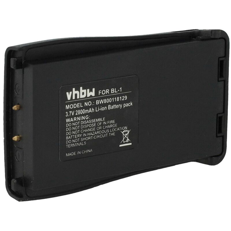 Vhbw - Akku kompatibel mit Baofeng BF-666S, BF-777S, BF-888S, H777 Funkgerät, Walkie Talkie (2800mAh, 3,7V, Li-Ion)