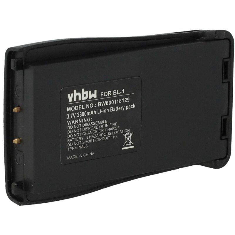 Vhbw - Akku kompatibel mit Retevis H777 Funkgerät, Walkie Talkie (2800mAh, 3,7V, Li-Ion)