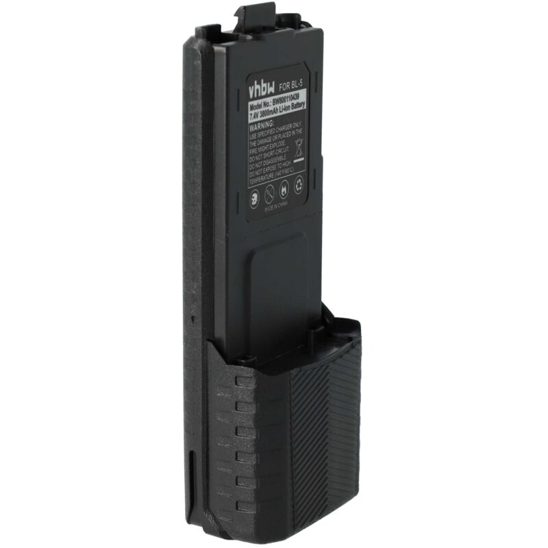vhbw Akku kompatibel mit TYT TH-F8, TH-F9 Funkgerät, Walkie Talkie (3800 mAh, 7,4 V, Li-Ion)