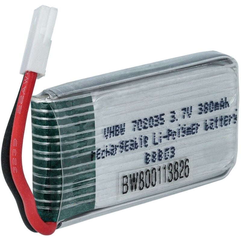 Vhbw - Akku kompatibel mit Mould King 33041C Quadrocopter Drohne Multicopter Quadrocopter (380mAh, 3,7V, Li-Ion)