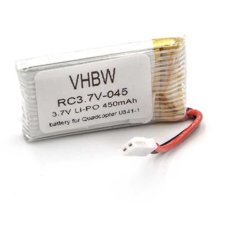 Vhbw - Akku kompatibel mit udi U841-16, U843, U841-1 Drohne Multicopter Quadrocopter (450 mAh, 3,7 v, Li-Ion)