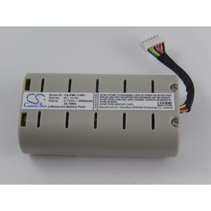 vhbw 1x Akku kompatibel mit Pure One Mini Union Jack, One Mini, One Mini Series II, D240, Evoke D2 digital Radio (6800 mAh, 3,7 V, Li-Ion)