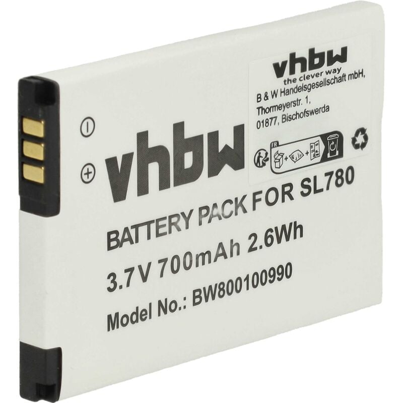 vhbw Akku kompatibel mit Bintec-Elmeg D141 DECT schnurlos Festnetz Telefon (700mAh, 3,7V, Li-Ion)