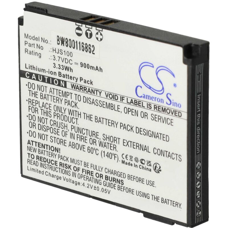 Vhbw - Akku kompatibel mit Becker HJS100, HJS-100, Map Pilot gps Navigation Navi (900mAh, 3,7V, Li-Ion)
